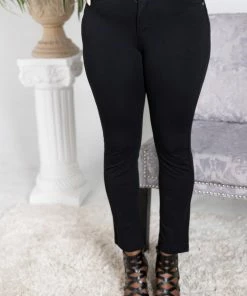 Boutique Simplified Black Ponte Skinnies Apparel