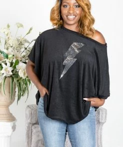 Boutique Simplified Thunderstruck Boxy Tee