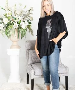Boutique Simplified Thunderstruck Boxy Tee