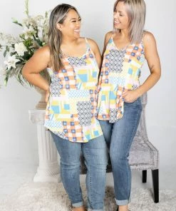 Boutique Simplified Apparel Perfectly Patched Reversible Tank