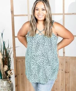 Boutique Simplified Tops Crossing The Line - Tank