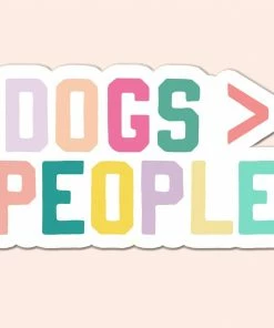 Mugsby Jewelry + Handbags + Accessories Dogs Over People Sticker Decal