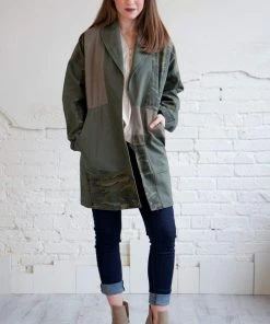 Mystree Queens Camo Olive Jacket