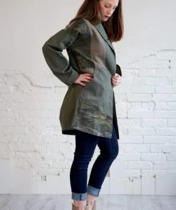 Mystree Queens Camo Olive Jacket