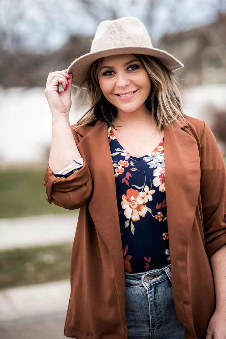 No Ship Drop Ship A Cut Above The Rest Blazer In Chestnut 1 No Ship Drop Ship A Cut Above The Rest Blazer In Chestnut