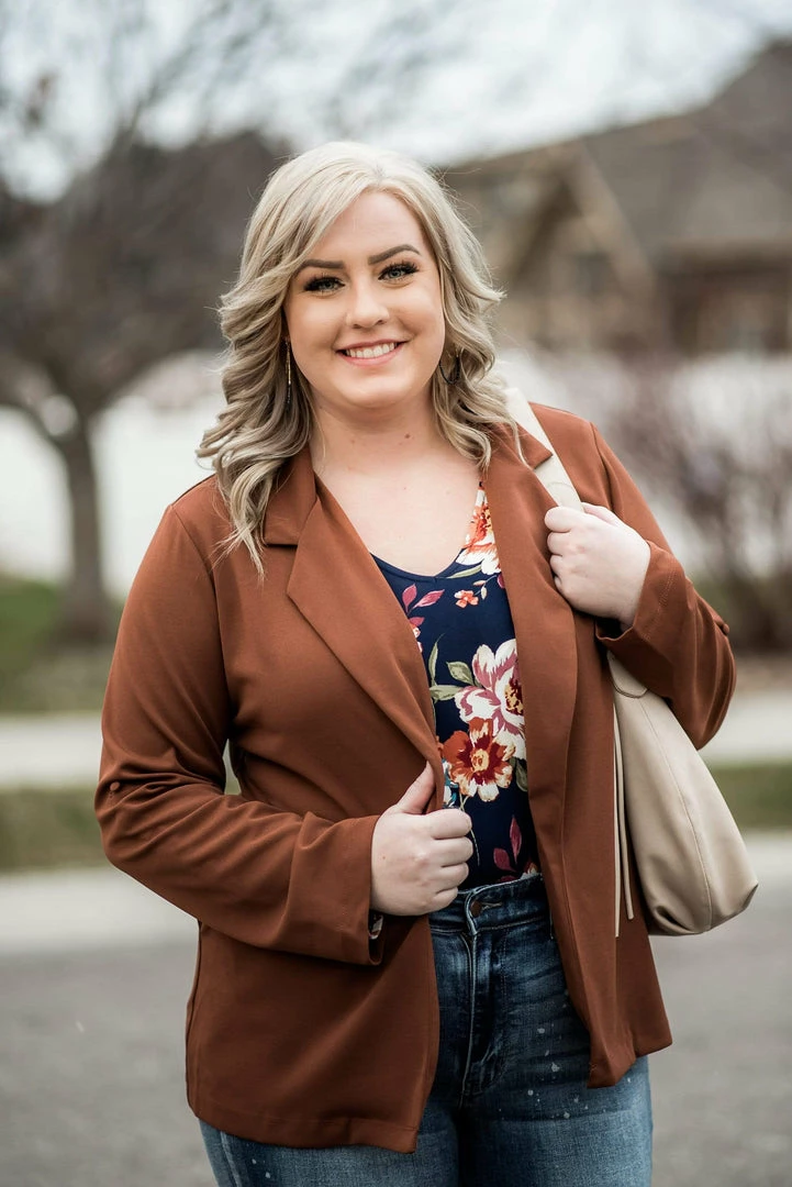 No Ship Drop Ship A Cut Above The Rest Blazer In Chestnut 4 No Ship Drop Ship A Cut Above The Rest Blazer In Chestnut