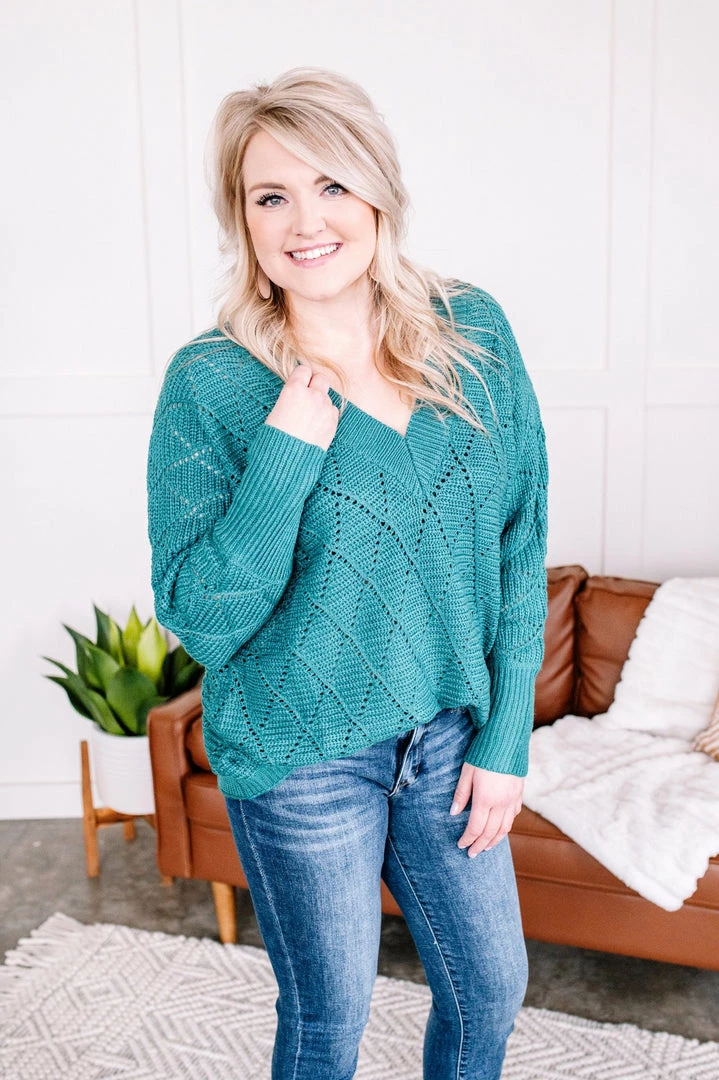 No Ship Drop Ship A Little Jaded V-Neck Sweater (GHG-S) 3 No Ship Drop Ship A Little Jaded V-Neck Sweater (GHG-S)