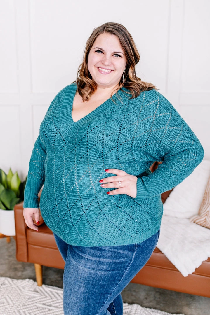 No Ship Drop Ship A Little Jaded V-Neck Sweater (GHG-S) 7 No Ship Drop Ship A Little Jaded V-Neck Sweater (GHG-S)