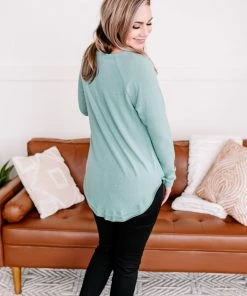 No Ship Drop Ship Ahead Of The Curve Top In Seaglass (GHG-S)