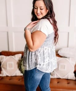 No Ship Drop Ship Always Be My Babydoll In Blue Floral (GHG-S) GHG- Shop Singles