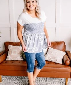 No Ship Drop Ship Always Be My Babydoll In Blue Floral (GHG-S) GHG- Shop Singles