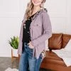 No Ship Drop Ship Brush Your Cares Away Button Up Top In Silver Peony (GHG-S,L)