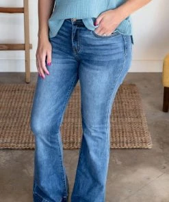 No Ship Drop Ship Slow Burn Judy Blue Trouser Flares