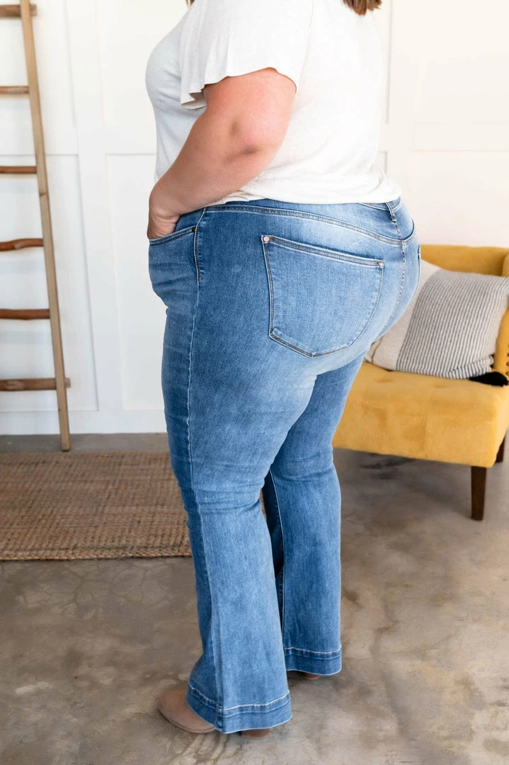 No Ship Drop Ship Slow Burn Judy Blue Trouser Flares 16 No Ship Drop Ship Slow Burn Judy Blue Trouser Flares