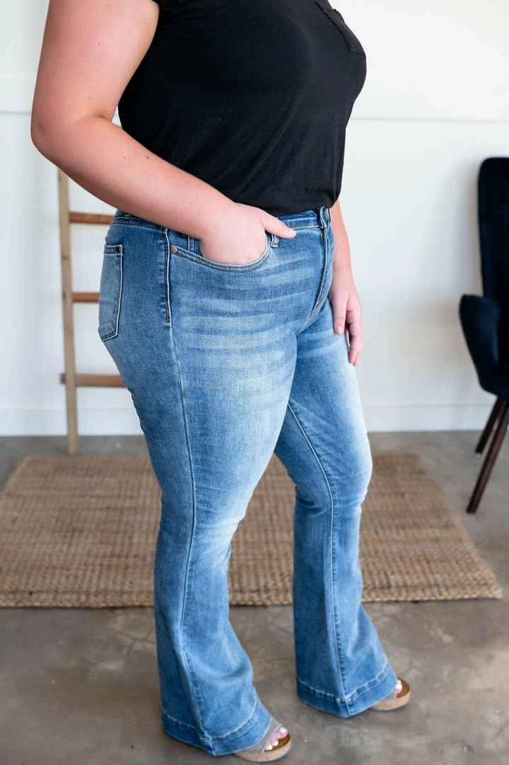 No Ship Drop Ship Slow Burn Judy Blue Trouser Flares 9 No Ship Drop Ship Slow Burn Judy Blue Trouser Flares