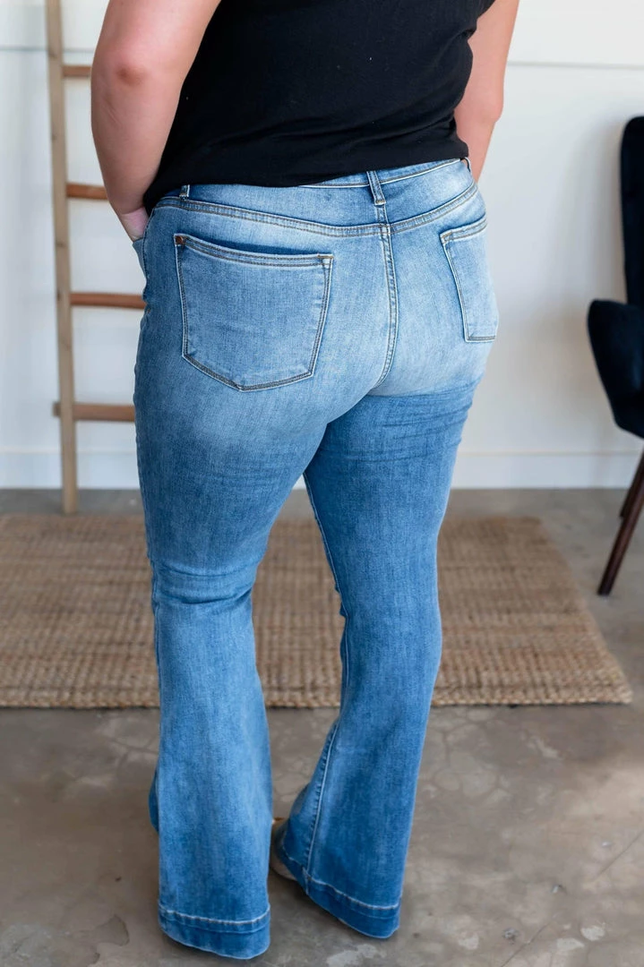 No Ship Drop Ship Slow Burn Judy Blue Trouser Flares 8 No Ship Drop Ship Slow Burn Judy Blue Trouser Flares