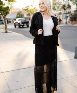 No Ship Drop Ship Dance Till Dawn Tiered Pleated Maxi Skirt