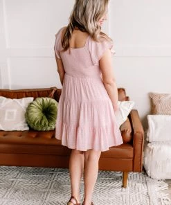 No Ship Drop Ship Flirt With You Dress In Pink & Floral (GHG-S)