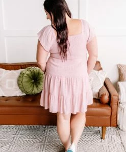 No Ship Drop Ship Flirt With You Dress In Pink & Floral (GHG-S)