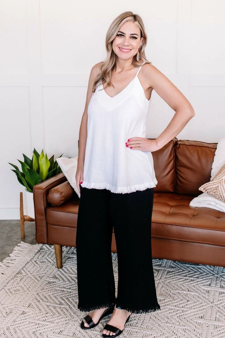 No Ship Drop Ship Going The Distance Sleeveless Top In White (GHG-S) 10 No Ship Drop Ship Going The Distance Sleeveless Top In White (GHG-S)