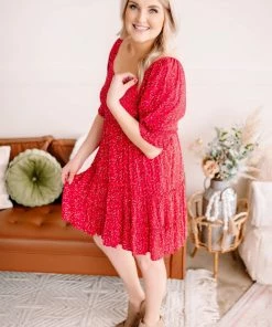 No Ship Drop Ship Heavens Just A Sin Away Dress In Country Red (GHG-S) 17 No Ship Drop Ship Heavens Just A Sin Away Dress In Country Red (GHG-S)