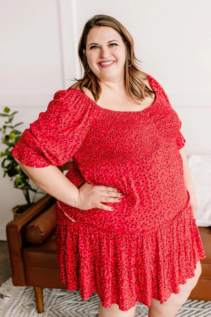 No Ship Drop Ship Heavens Just A Sin Away Dress In Country Red (GHG-S) 6 No Ship Drop Ship Heavens Just A Sin Away Dress In Country Red (GHG-S)