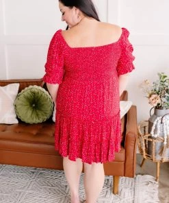 No Ship Drop Ship Heavens Just A Sin Away Dress In Country Red (GHG-S) 19 No Ship Drop Ship Heavens Just A Sin Away Dress In Country Red (GHG-S)