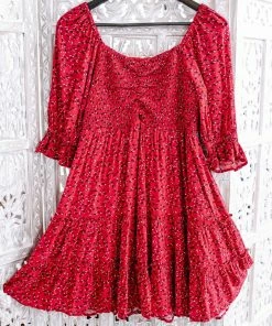 No Ship Drop Ship Heavens Just A Sin Away Dress In Country Red (GHG-S) 22 No Ship Drop Ship Heavens Just A Sin Away Dress In Country Red (GHG-S)