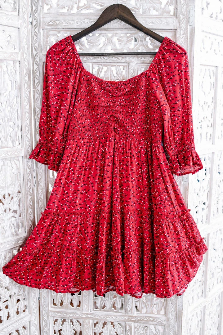 No Ship Drop Ship Heavens Just A Sin Away Dress In Country Red (GHG-S) 10 No Ship Drop Ship Heavens Just A Sin Away Dress In Country Red (GHG-S)