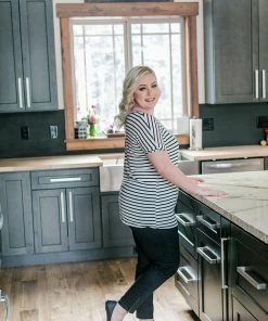 No Ship Drop Ship Hold The Line In Black & Ivory (GHG-S,M,2X) 24 No Ship Drop Ship Hold The Line In Black & Ivory (GHG-S,M,2X)