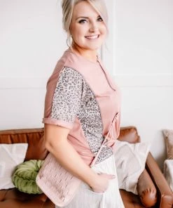 No Ship Drop Ship In Your Wildest Dreams Leopard Top (GHG- S,M,L,1X)