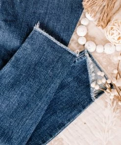 No Ship Drop Ship Into The Fray Hem Judy Blue Jeans (GHG-7)