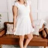 No Ship Drop Ship GHG- Shop Singles It's A Love Story White Crochet Lace Dress (GHG-S)