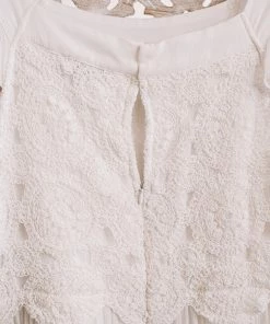 No Ship Drop Ship GHG- Shop Singles It's A Love Story White Crochet Lace Dress (GHG-S)