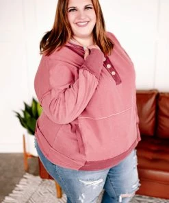 No Ship Drop Ship GHG- Shop Singles Look Who It Is Washed Hoodie In Dark Berry (GHG-S)