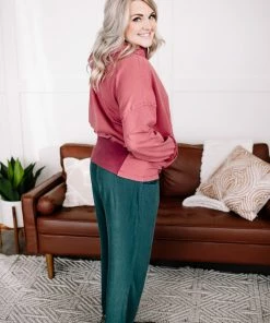 No Ship Drop Ship GHG- Shop Singles Look Who It Is Washed Hoodie In Dark Berry (GHG-S)