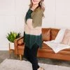 No Ship Drop Ship Lucky To Find Ombre Olive Sweater (GHG-S) Tops