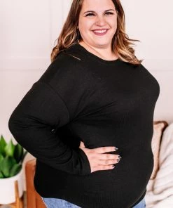 No Ship Drop Ship Never Be Basic Top In Black (GHG-S,M) 15 No Ship Drop Ship Never Be Basic Top In Black (GHG-S,M)