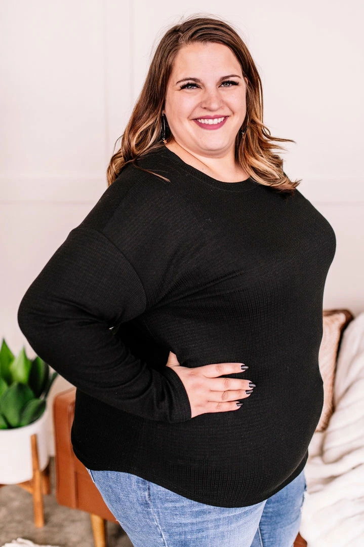 No Ship Drop Ship Never Be Basic Top In Black (GHG-S,M) 7 No Ship Drop Ship Never Be Basic Top In Black (GHG-S,M)