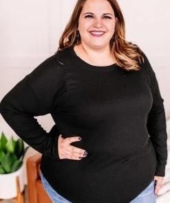 No Ship Drop Ship Never Be Basic Top In Black (GHG-S,M) 11 No Ship Drop Ship Never Be Basic Top In Black (GHG-S,M)