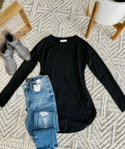 No Ship Drop Ship Never Be Basic Top In Black (GHG-S,M) 17 No Ship Drop Ship Never Be Basic Top In Black (GHG-S,M)