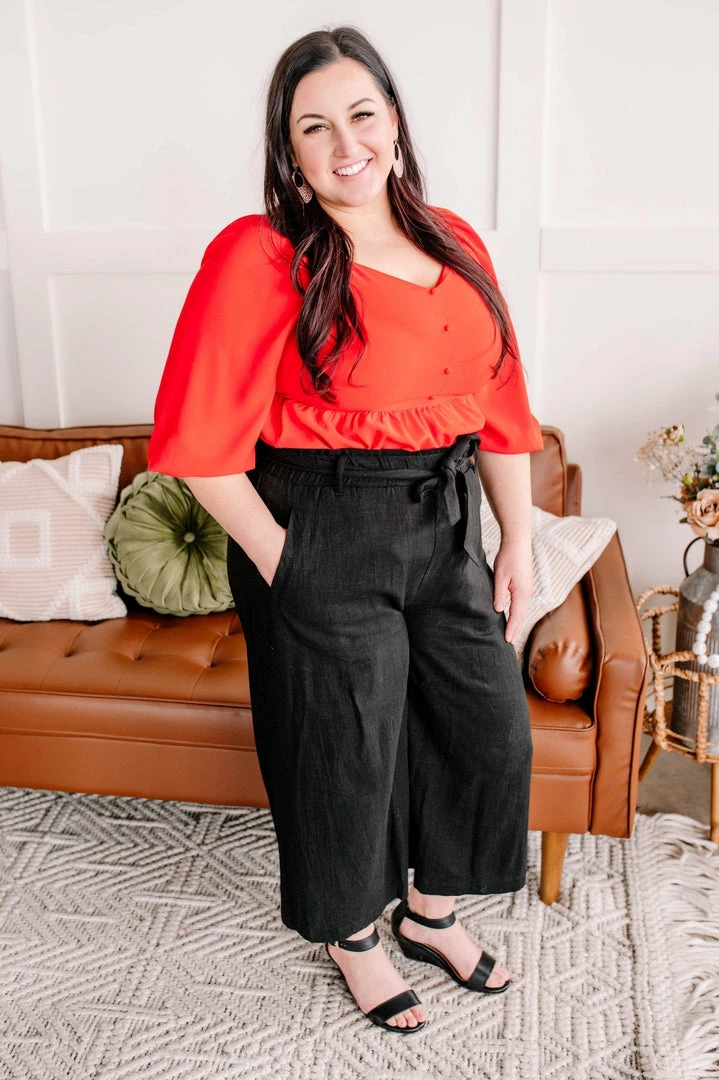 No Ship Drop Ship No Sign Of Stopping Blouse In Red Alert (GHG-S-2XL) 7 No Ship Drop Ship No Sign Of Stopping Blouse In Red Alert (GHG-S-2XL)