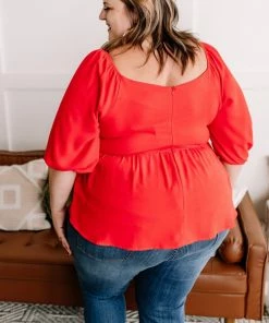 No Ship Drop Ship No Sign Of Stopping Blouse In Red Alert (GHG-S-2XL) 19 No Ship Drop Ship No Sign Of Stopping Blouse In Red Alert (GHG-S-2XL)