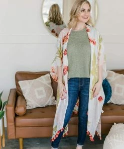 No Ship Drop Ship Sand And Sun Tropical Kimono Apparel