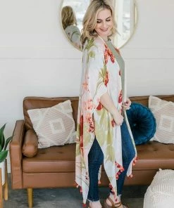 No Ship Drop Ship Sand And Sun Tropical Kimono Apparel