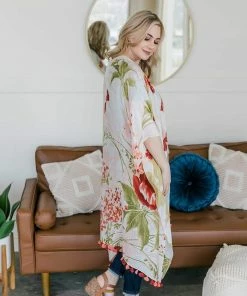 No Ship Drop Ship Sand And Sun Tropical Kimono Apparel