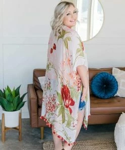 No Ship Drop Ship Sand And Sun Tropical Kimono Apparel