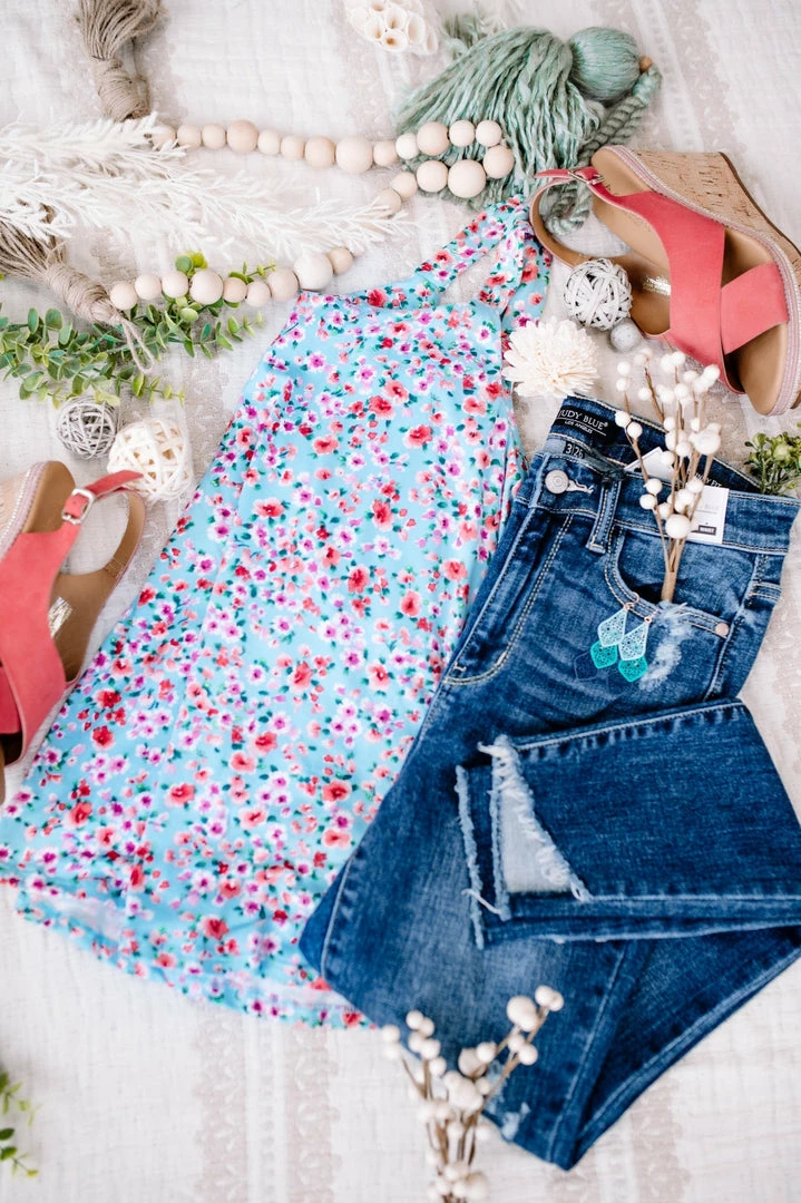 No Ship Drop Ship Poppy Me Floral Sleeveless Top (GHG-S-X) 11 No Ship Drop Ship Poppy Me Floral Sleeveless Top (GHG-S-X)