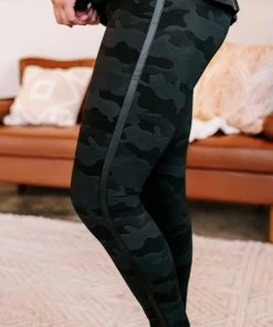 No Ship Drop Ship Athletic + Leggings + Sets Race You For It Side Striped Camo Leggings (GHG-S,M) 8 No Ship Drop Ship Athletic + Leggings + Sets Race You For It Side Striped Camo Leggings (GHG-S,M)