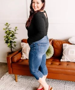 No Ship Drop Ship GHG- Shop Singles Rock Your Bodysuit In Black Ribbed Knit (GHG-S)